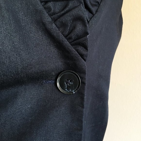 WILLI SMITH Ruffle Collar Swing Blazer / Jacket   NEW! - Picture 5 of 11